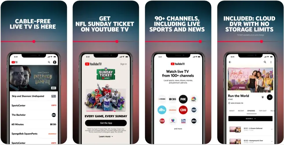 YouTube TV Video Streaming App